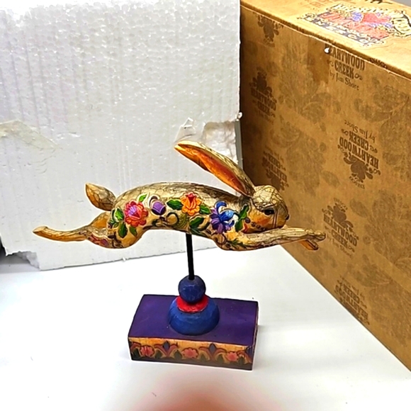 Jim Shore 2003 rabbit figurine #117147 - Picture 4 of 10